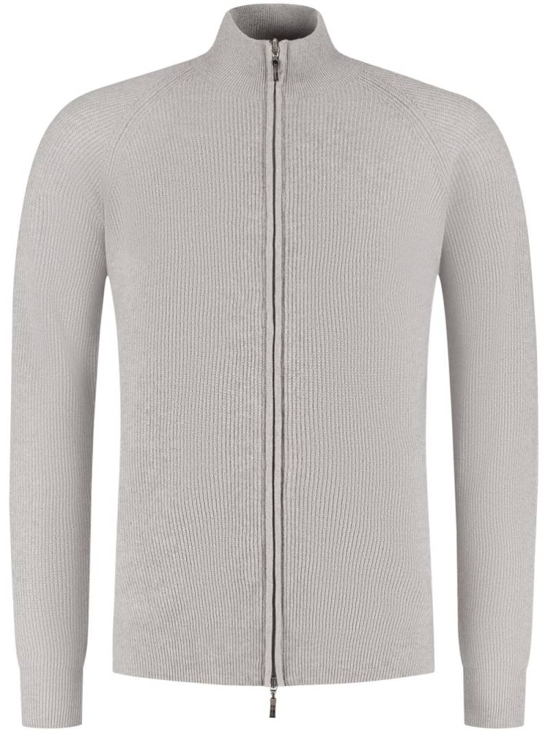 Doriani Cashmere ribbed cardigan - Grey von Doriani Cashmere