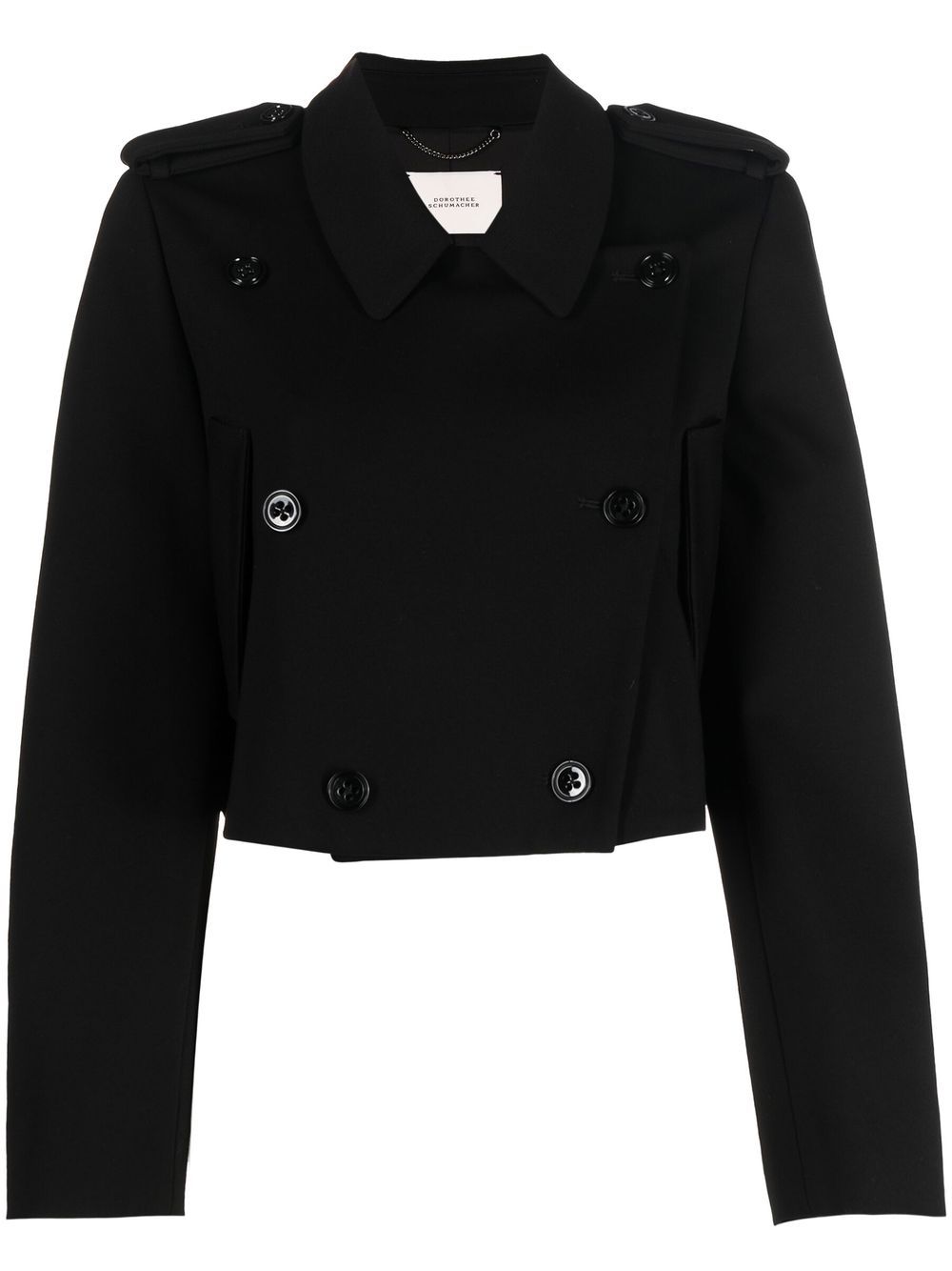 Dorothee Schumacher Punto Milano cropped jacket - Black von Dorothee Schumacher