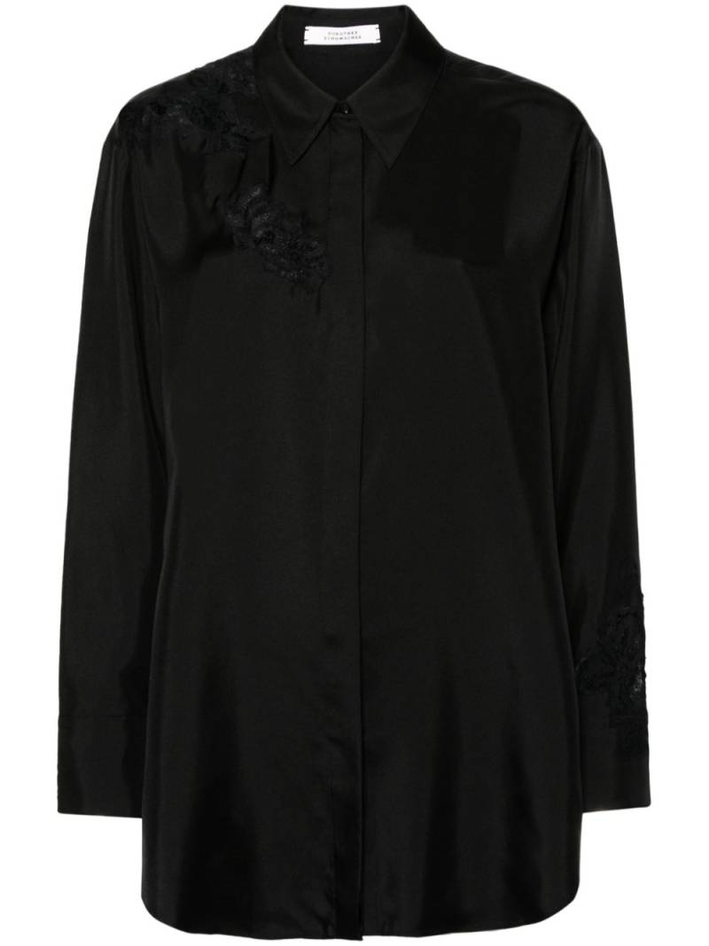 Dorothee Schumacher Sensual Coolness silk shirt - Black von Dorothee Schumacher