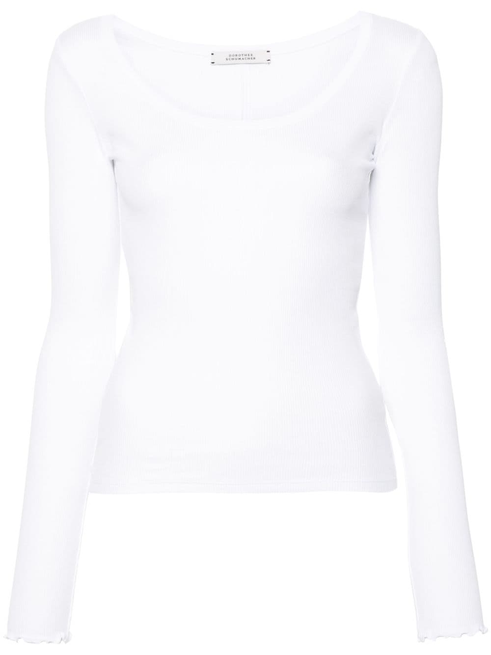 Dorothee Schumacher Simply Timeless ribbed T-shirt - White von Dorothee Schumacher