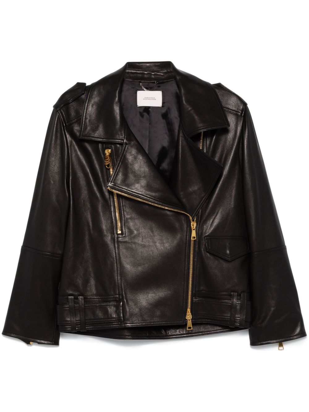 Dorothee Schumacher Sleek Statement biker jacket - Black von Dorothee Schumacher