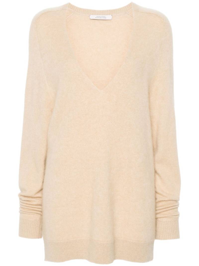 Dorothee Schumacher V-neck cashmere jumper - Neutrals von Dorothee Schumacher