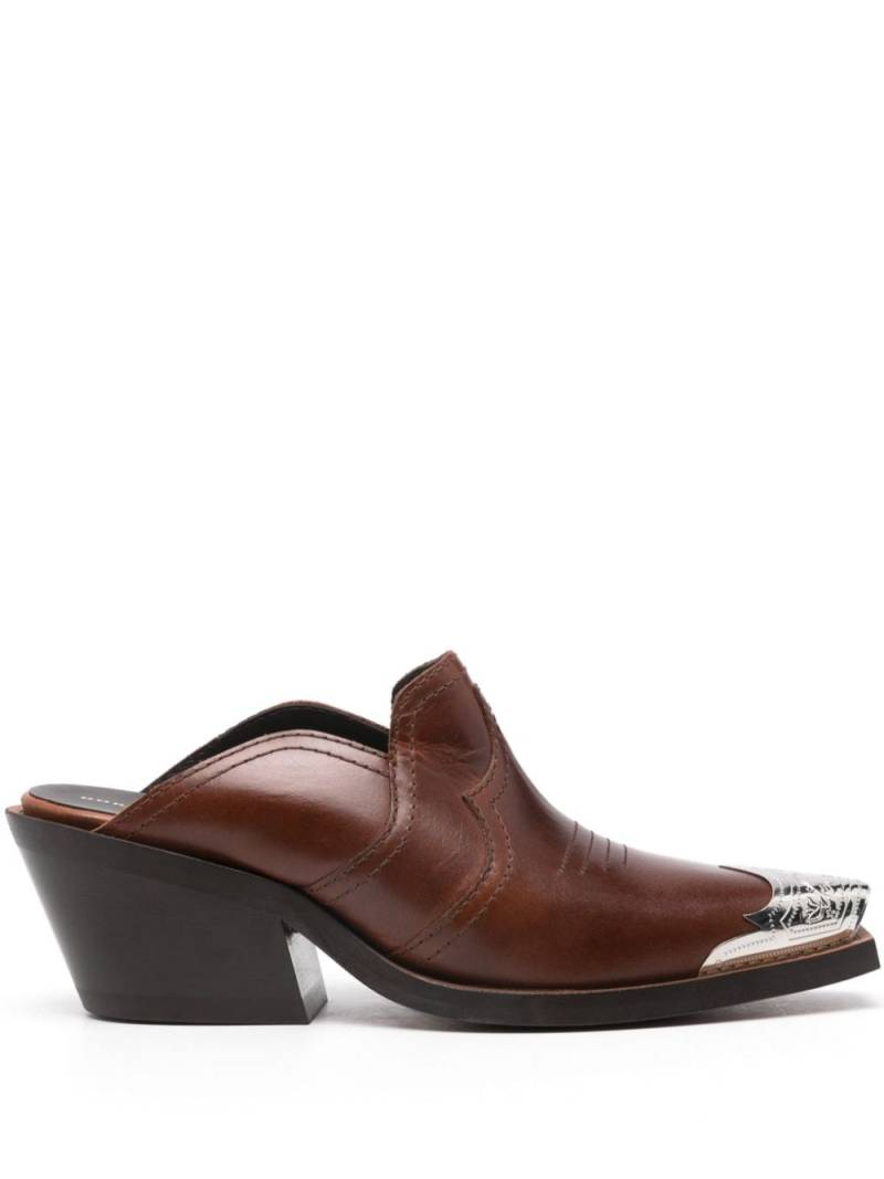 Dorothee Schumacher Western Coolness 50mm mules - Brown von Dorothee Schumacher