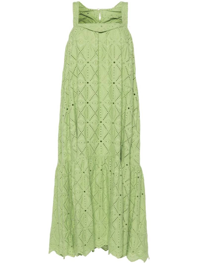 Dorothee Schumacher broderie anglaise maxi dress - Green von Dorothee Schumacher