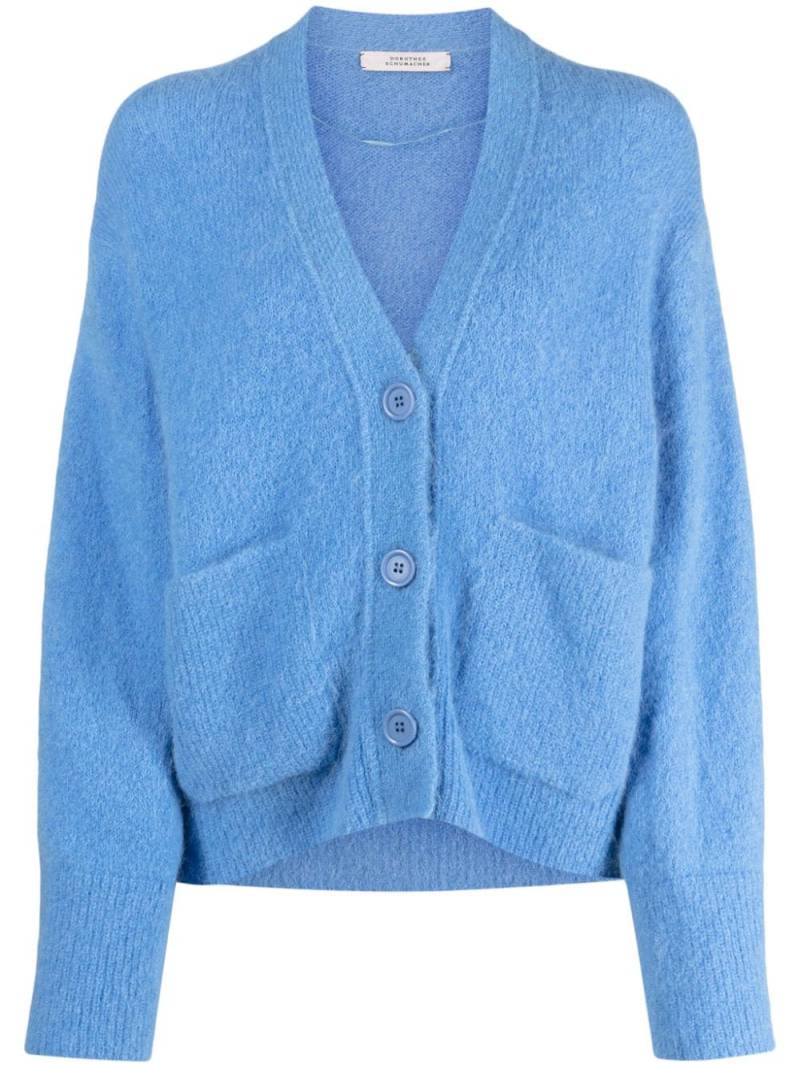 Dorothee Schumacher brushed V-neck cardigan - Blue von Dorothee Schumacher