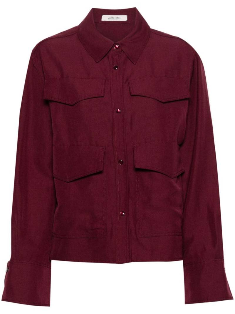 Dorothee Schumacher classic-collar shirt jacket - Red von Dorothee Schumacher