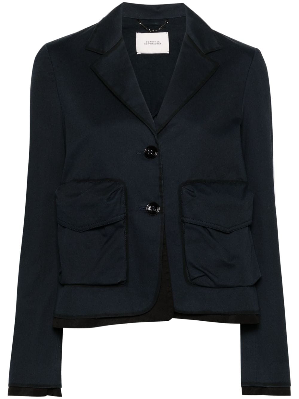 Dorothee Schumacher cotton cropped blazer - Blue von Dorothee Schumacher