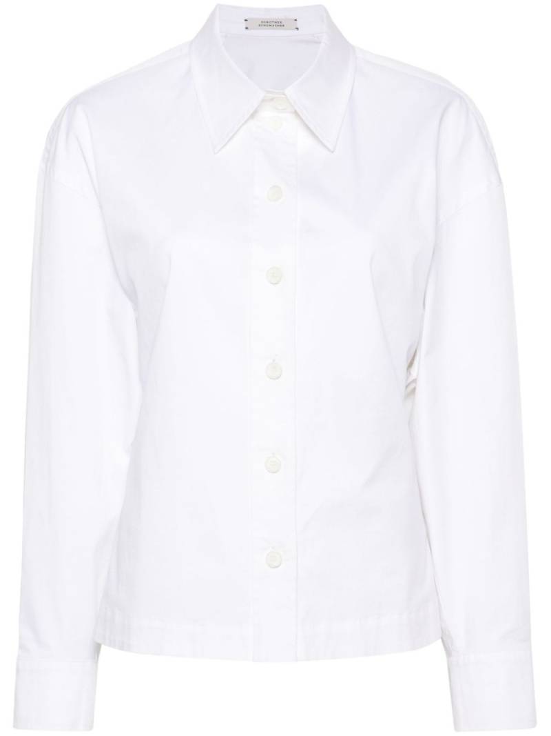 Dorothee Schumacher draped-detail cotton shirt - White von Dorothee Schumacher