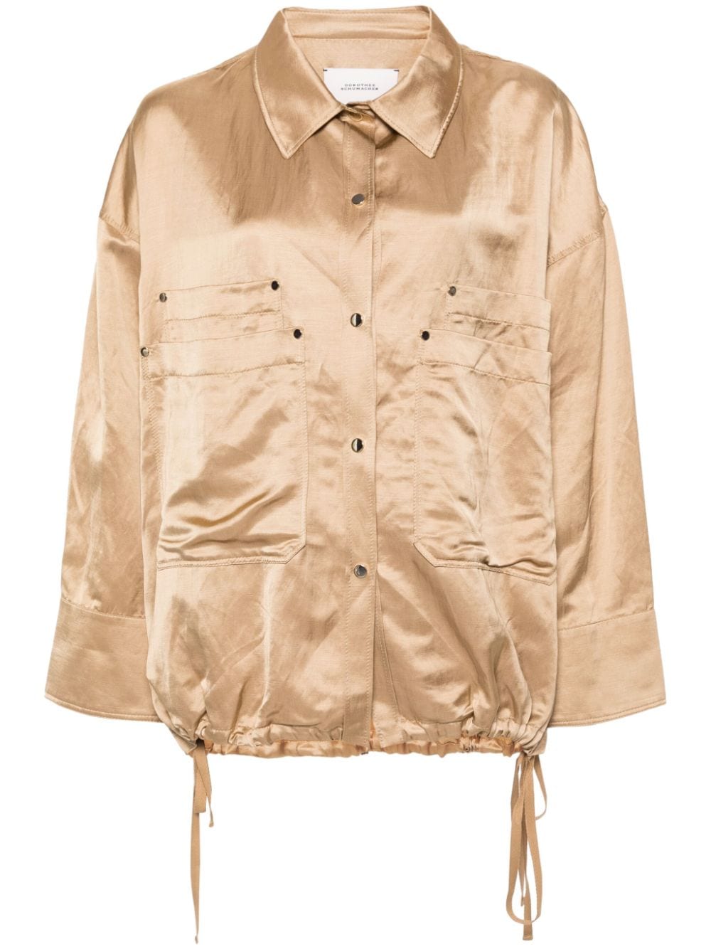 Dorothee Schumacher drawstring-hem shirt jacket - Neutrals von Dorothee Schumacher