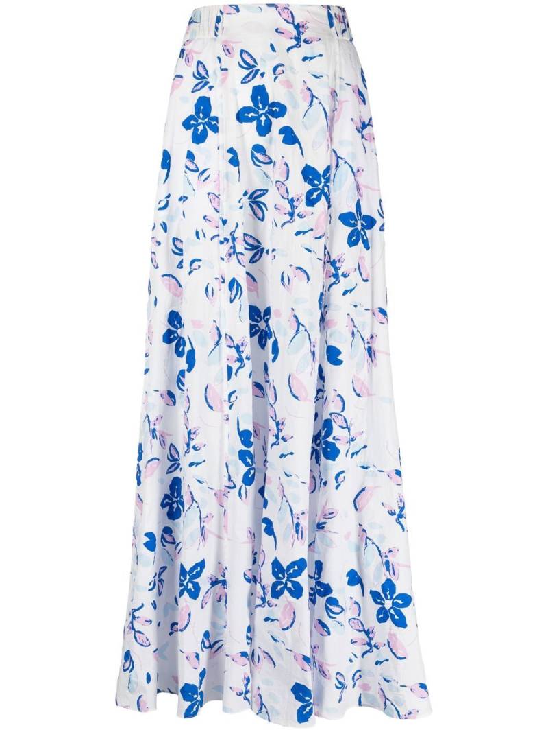 Dorothee Schumacher floral-print seersucker maxi skirt - White von Dorothee Schumacher