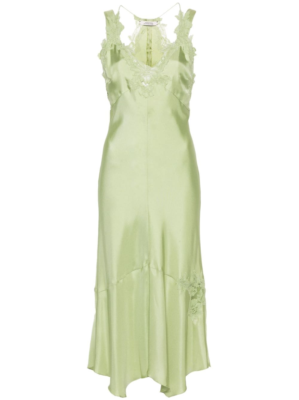 Dorothee Schumacher lace-appliqué camisole silk dress - Green von Dorothee Schumacher