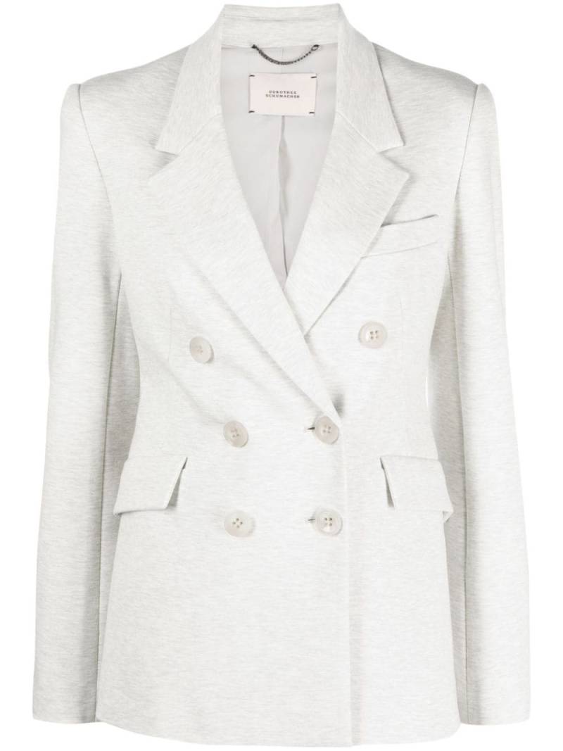 Dorothee Schumacher notched-lapels double-breasted blazer - Grey von Dorothee Schumacher