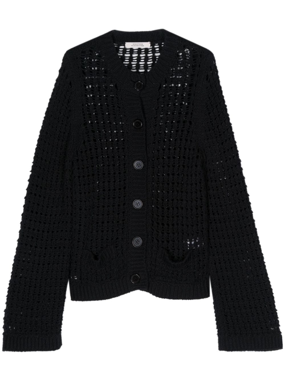 Dorothee Schumacher open-knit cardigan - Black von Dorothee Schumacher