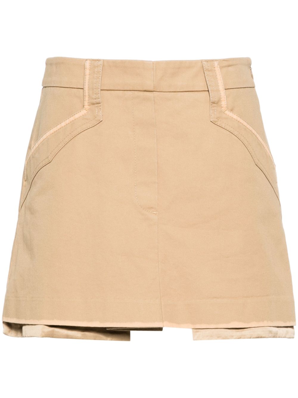 Dorothee Schumacher painted-edges cotton skorts - Neutrals von Dorothee Schumacher