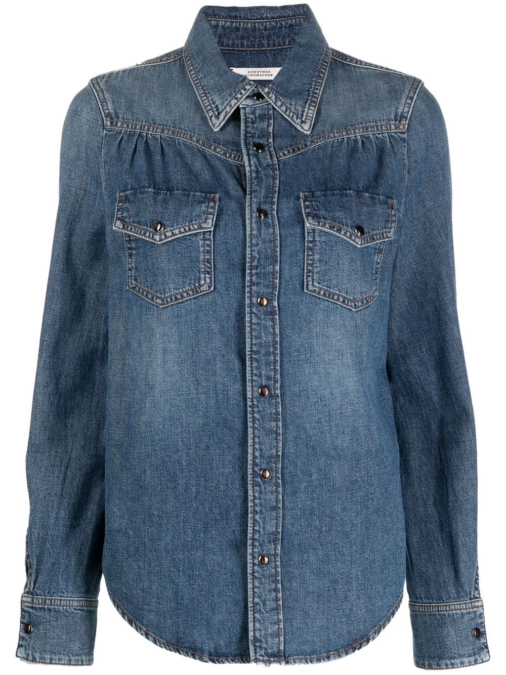 Dorothee Schumacher patch-pocket denim shirt - Blue von Dorothee Schumacher