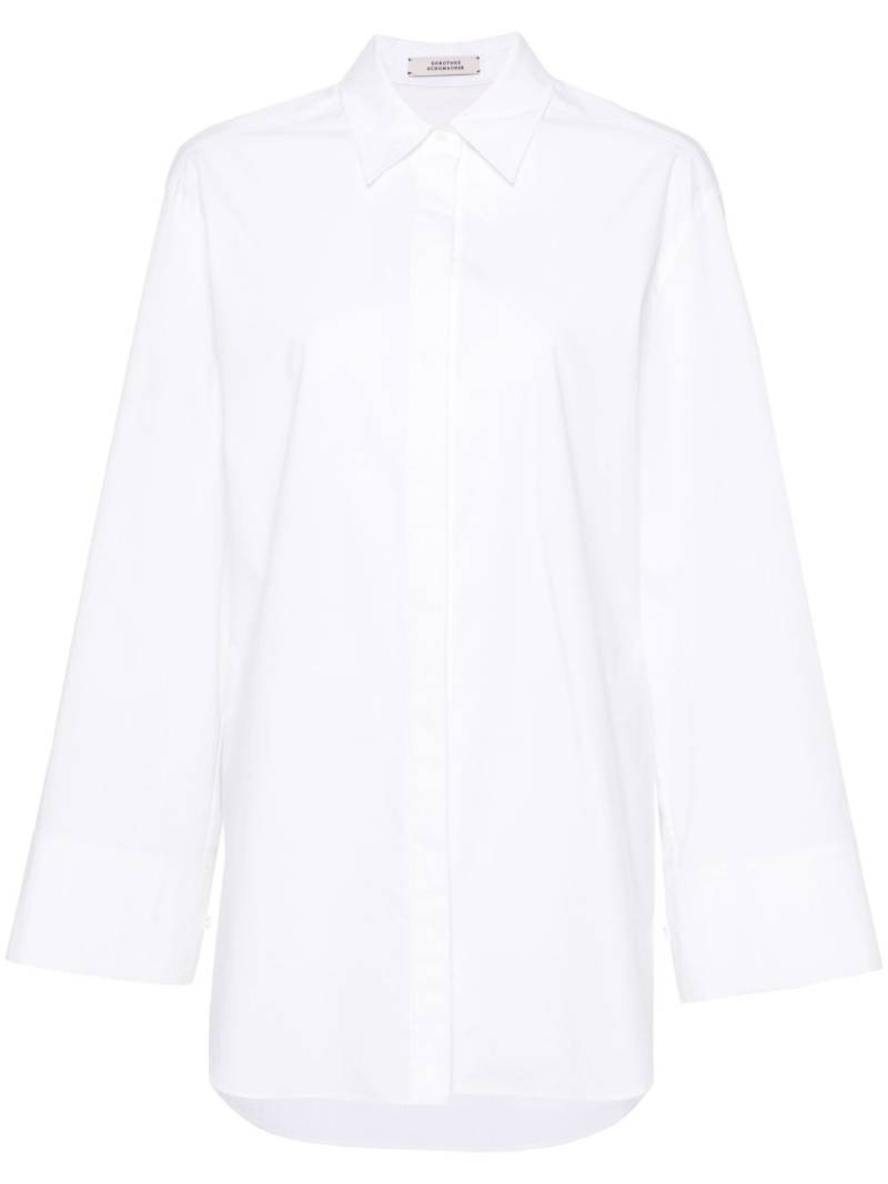 Dorothee Schumacher pineapple embroidery oversized shirt - White von Dorothee Schumacher