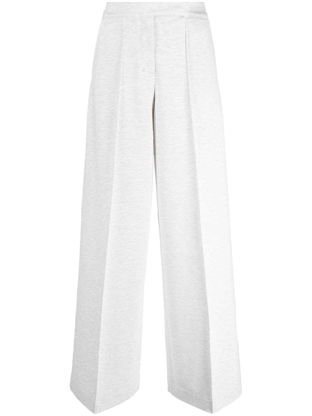 Dorothee Schumacher pressed-crease concealed-fastening tailored trousers - Grey von Dorothee Schumacher