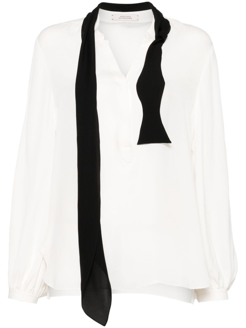 Dorothee Schumacher silk georgette blouse - White von Dorothee Schumacher