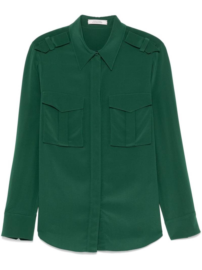 Dorothee Schumacher silk shirt - Green von Dorothee Schumacher