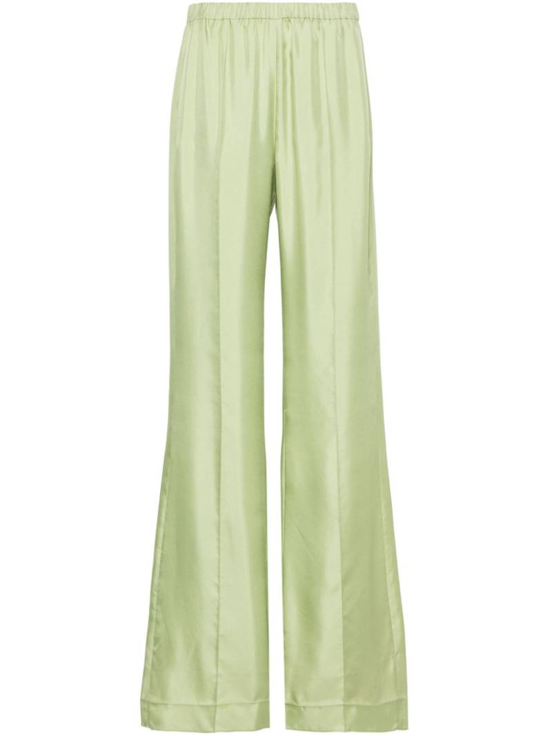 Dorothee Schumacher wide-legged silk trousers - Green von Dorothee Schumacher