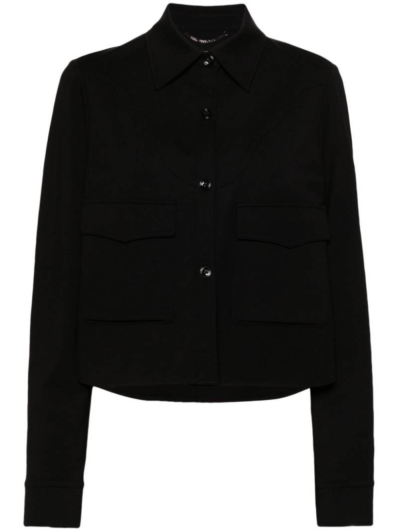 Dorothee Schumacher yoke-detail shirt jacket - Black von Dorothee Schumacher