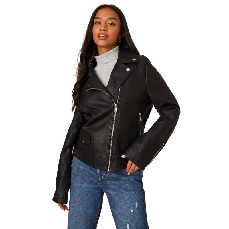 Dorothy Perkins - Bikerjacke, für Damen, Schwarz, Größe 34 von Dorothy Perkins