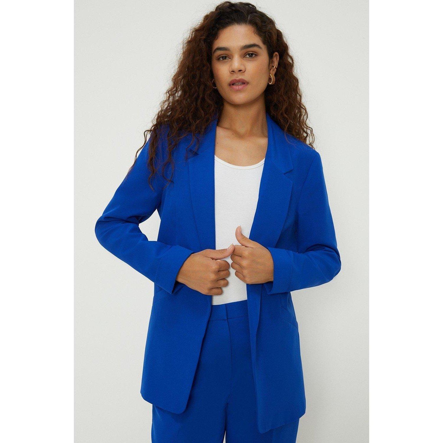 Blazer Umgekrempelter Umschlag Damen Blau 36 von Dorothy Perkins