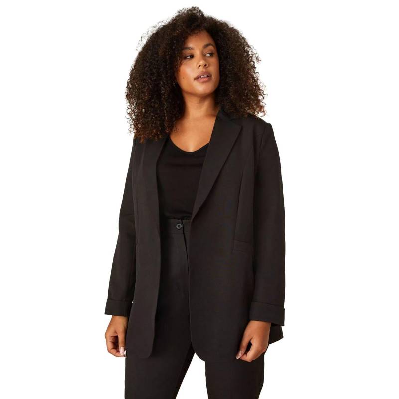 Blazer Umgekrempelter Umschlag Damen Schwarz 46 von Dorothy Perkins