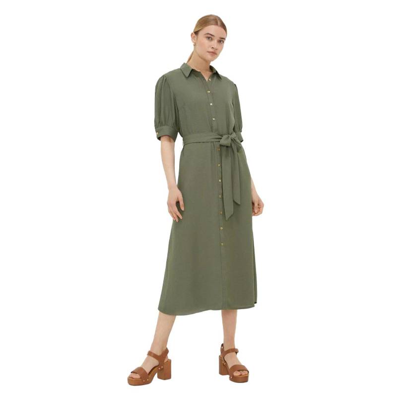 Hemdblusenkleid Gürtel Damen Khaki 36 von Dorothy Perkins