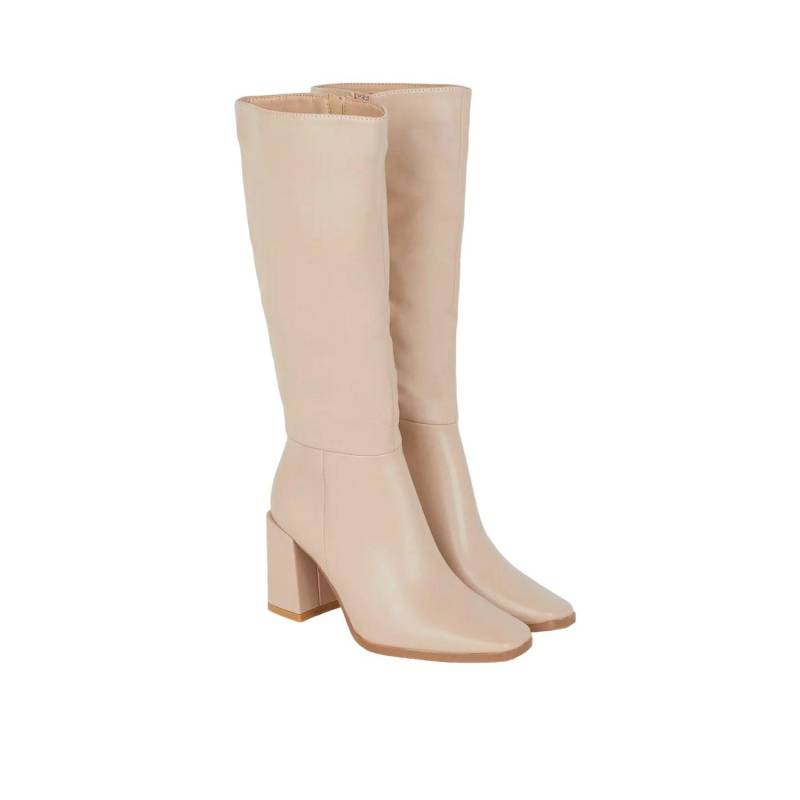 Kniehohe Stiefel Kristen Damen Beige 41 von Dorothy Perkins