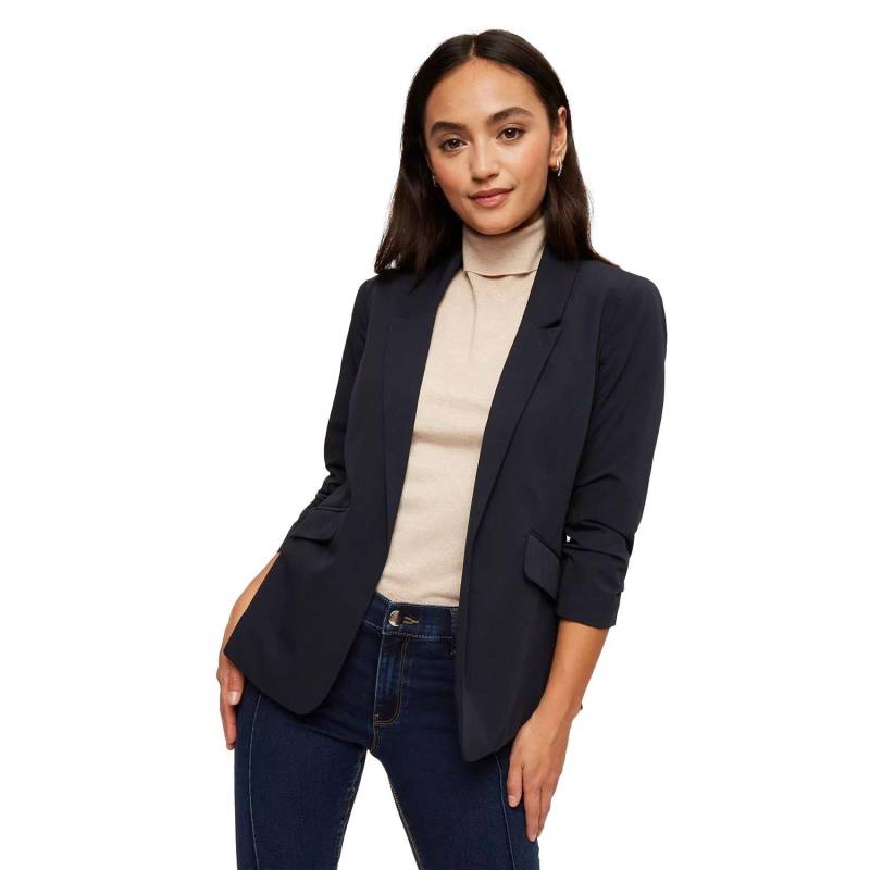 Petite Blazer Gerafft Damen Marine 32 von Dorothy Perkins