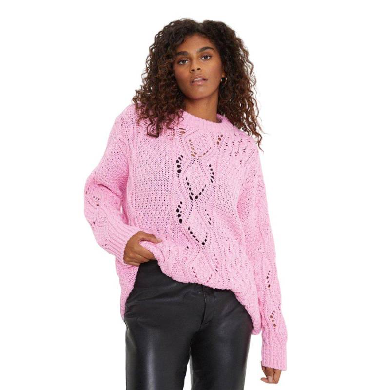 Pullover Rundhalsausschnitt Damen Pink M von Dorothy Perkins