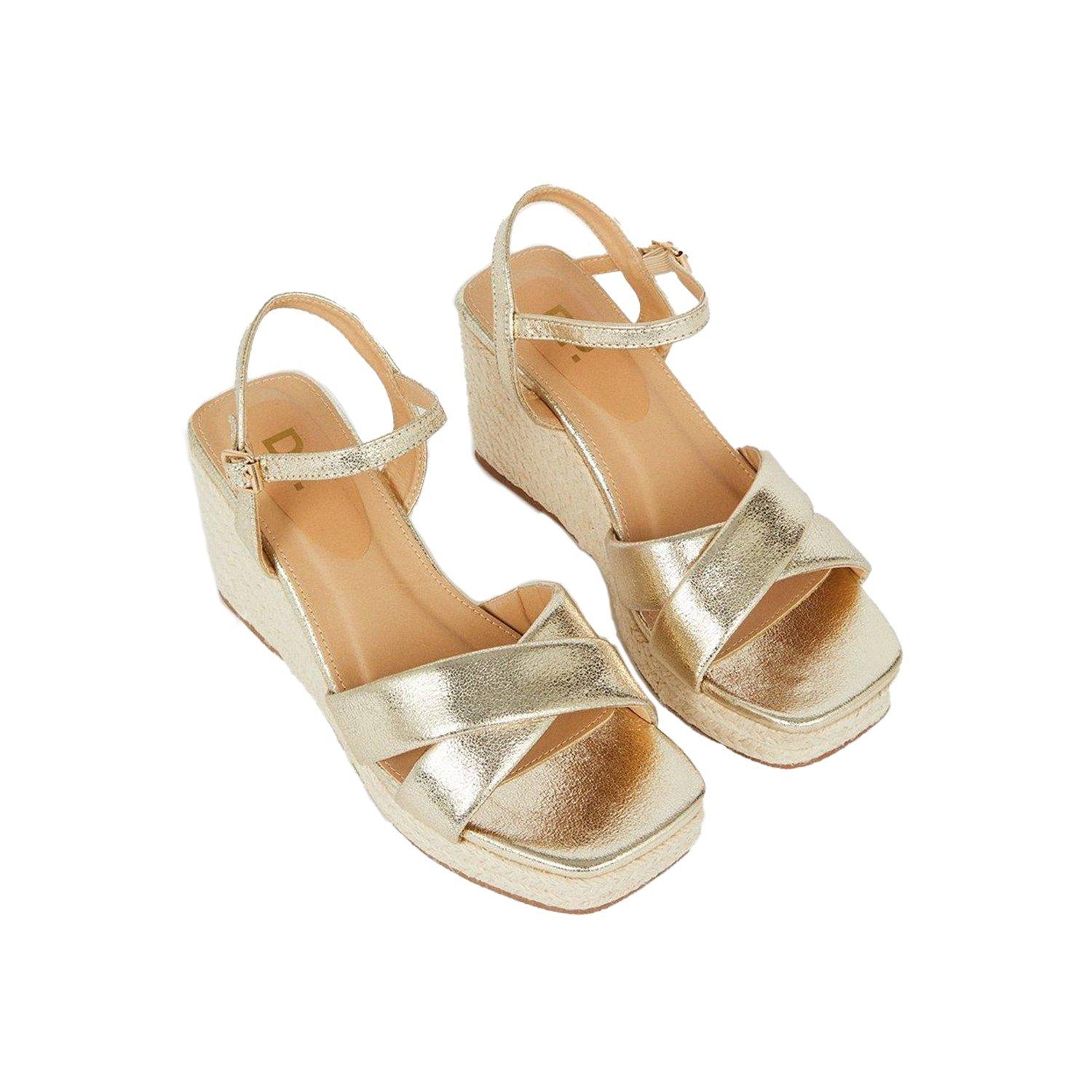 Schuhe Mit Keilabsatz Damen Gold 37 von Dorothy Perkins