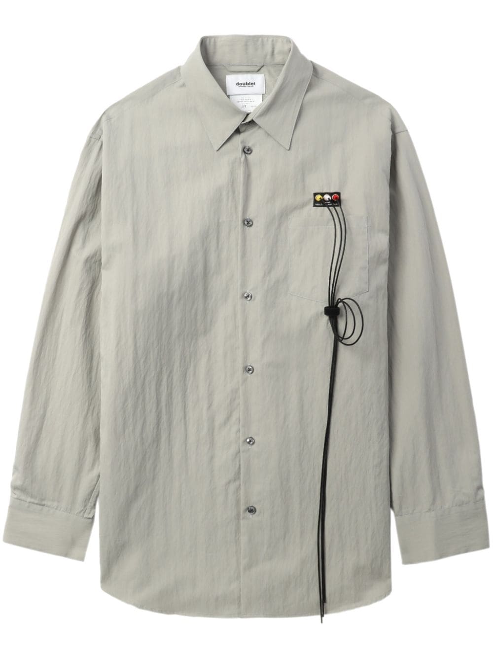 Doublet 3D-detail technical-cotton shirt - Grey von Doublet