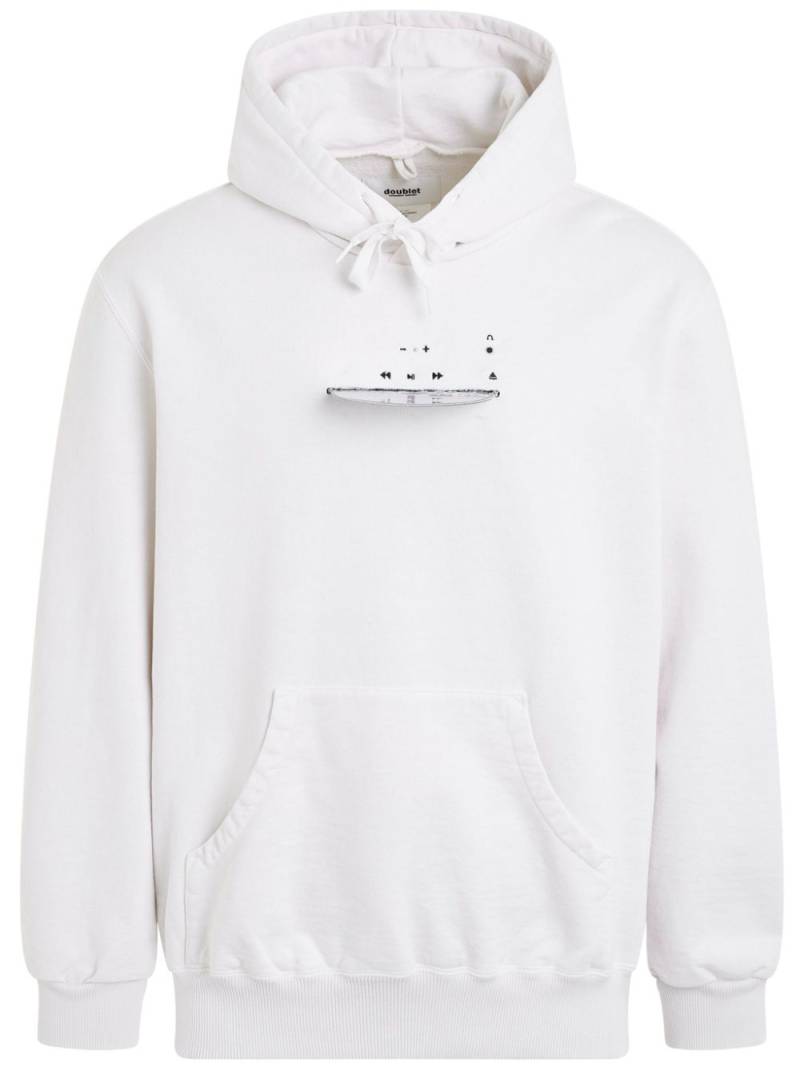 Doublet CD-R hoodie - White von Doublet