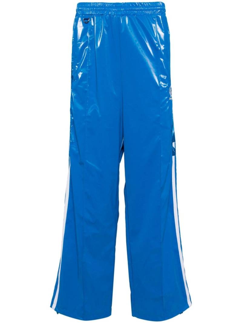 Doublet Laminate Track embroidered track pants - Blue von Doublet