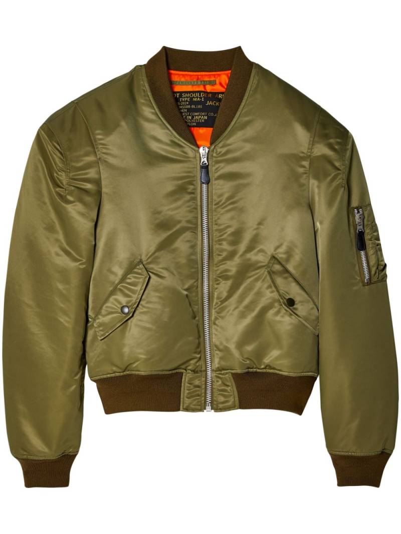 Doublet Robot zip-up bomber jacket - Green von Doublet