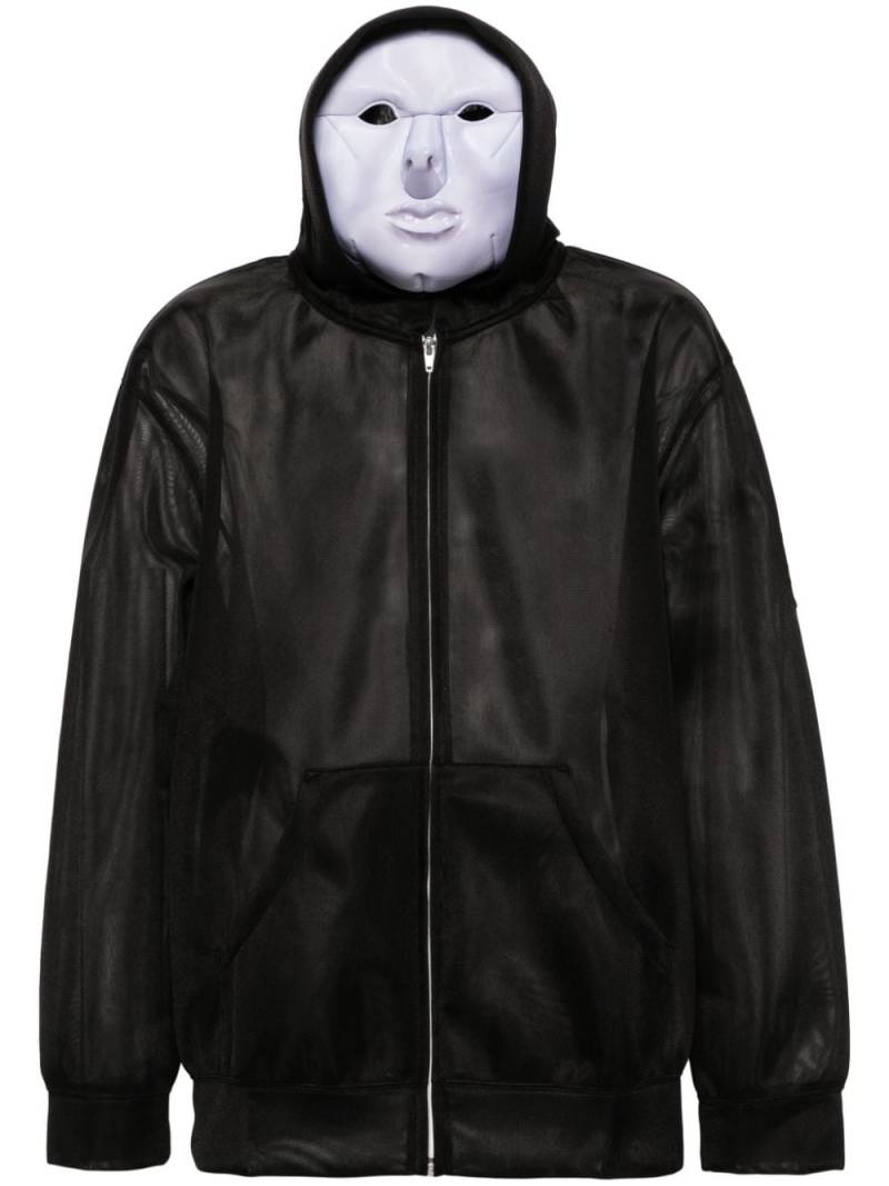 Doublet Transparent Android Trim hoodie - Black von Doublet