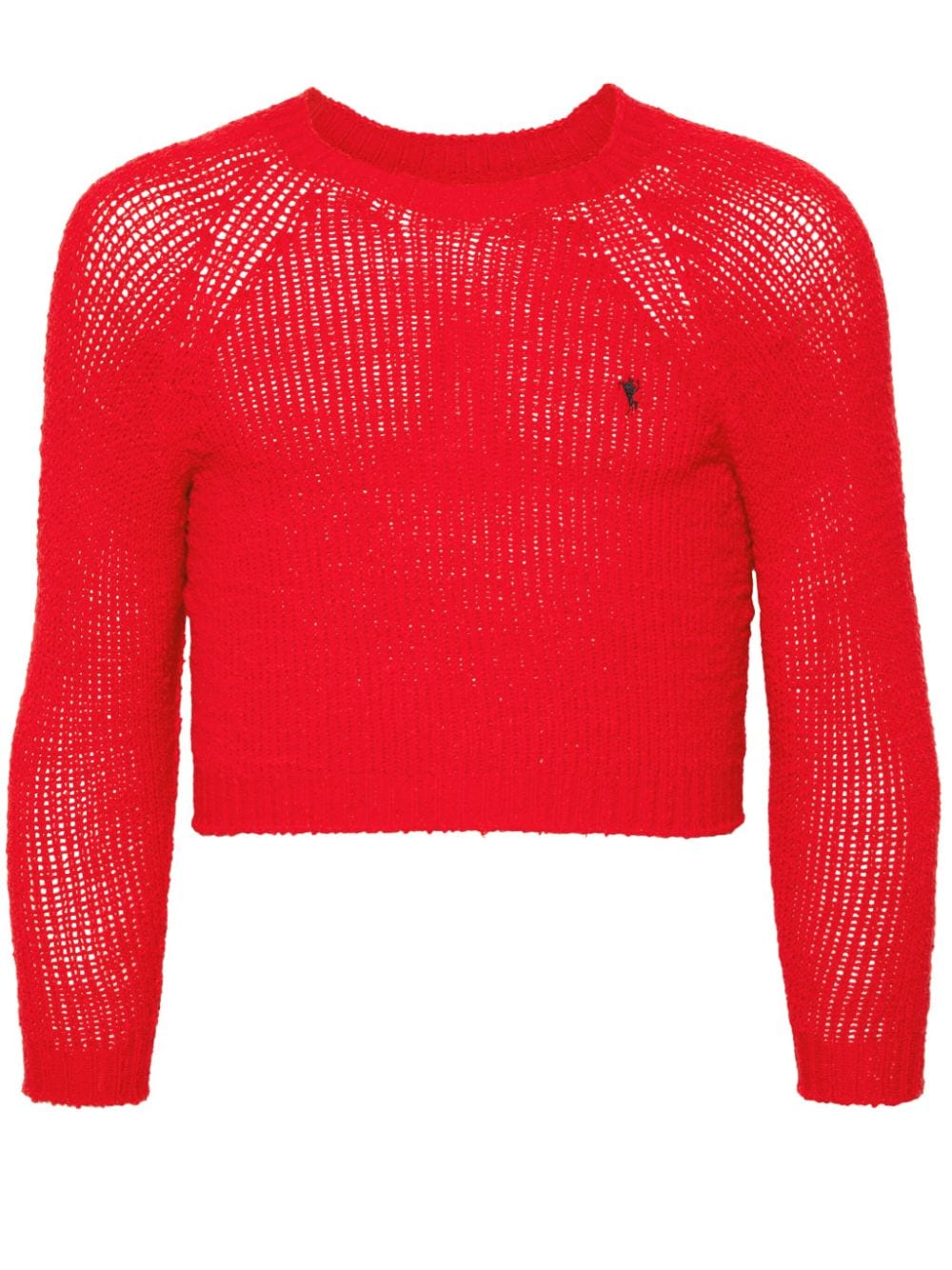 Doublet chunk-knit cropped jumper - Red von Doublet