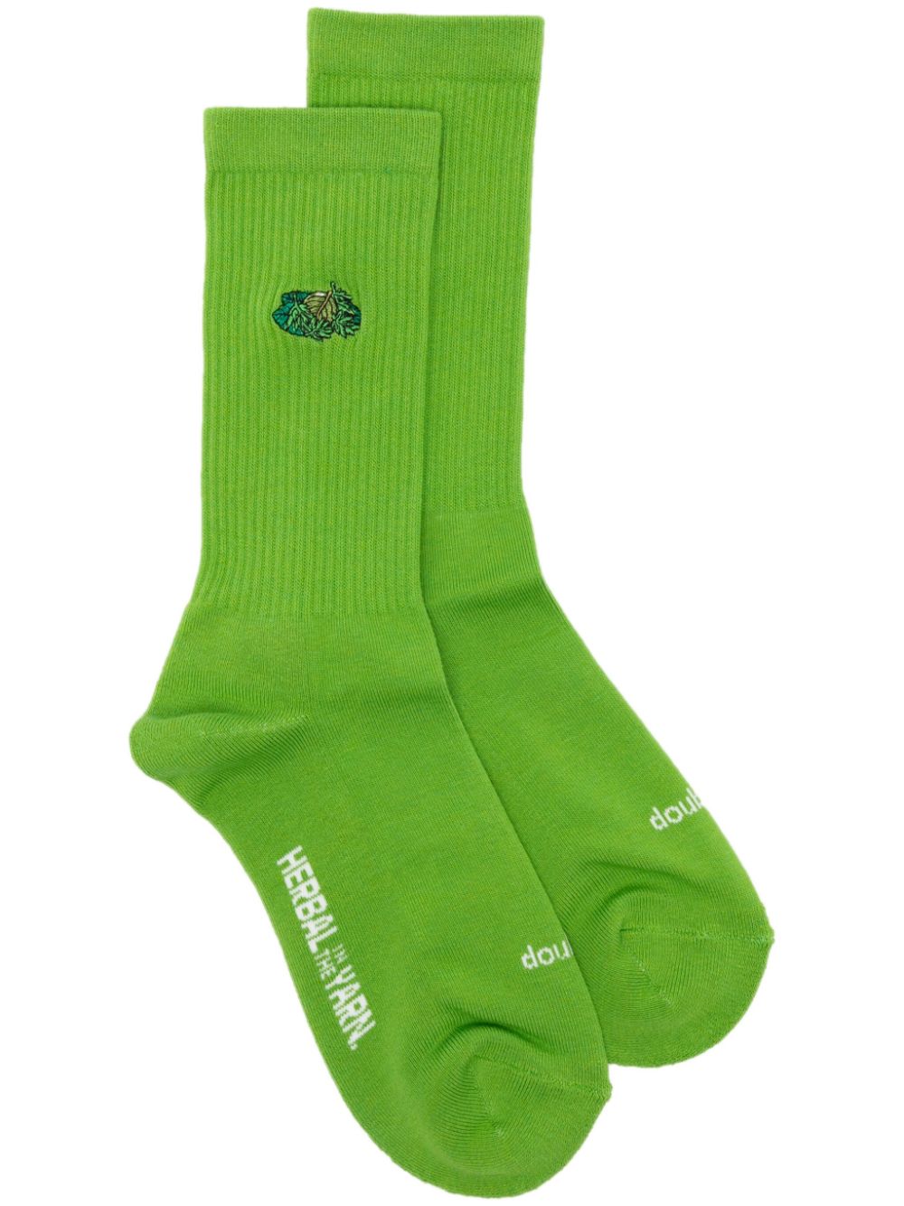 Doublet embroidered socks - Green von Doublet