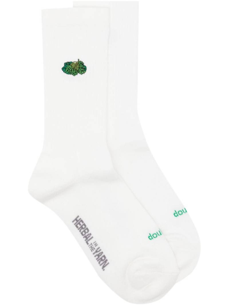 Doublet embroidered socks - White von Doublet