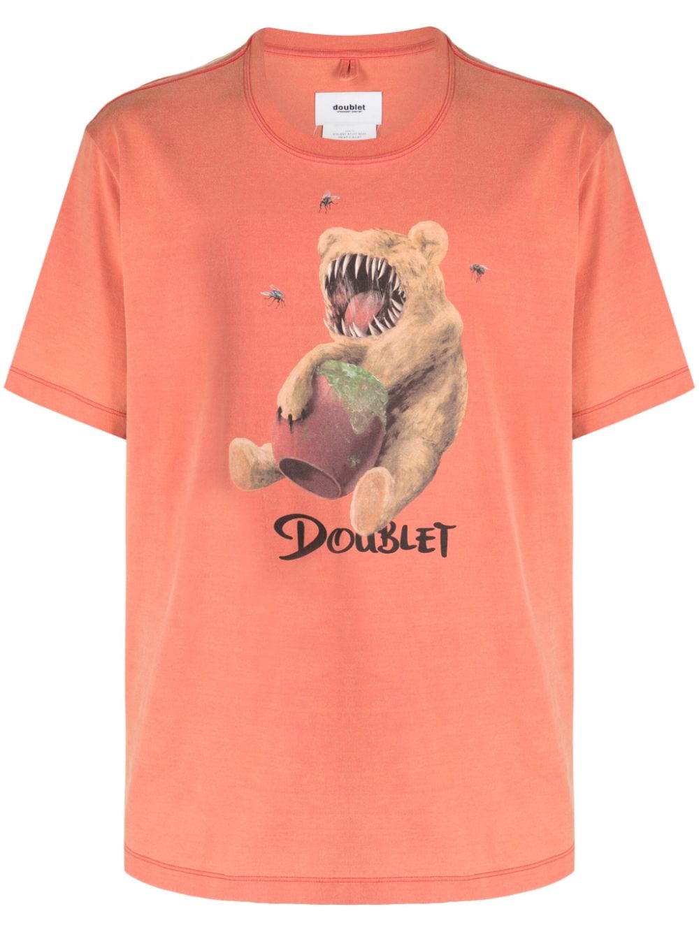 Doublet graphic-print cotton T-shirt - Orange von Doublet