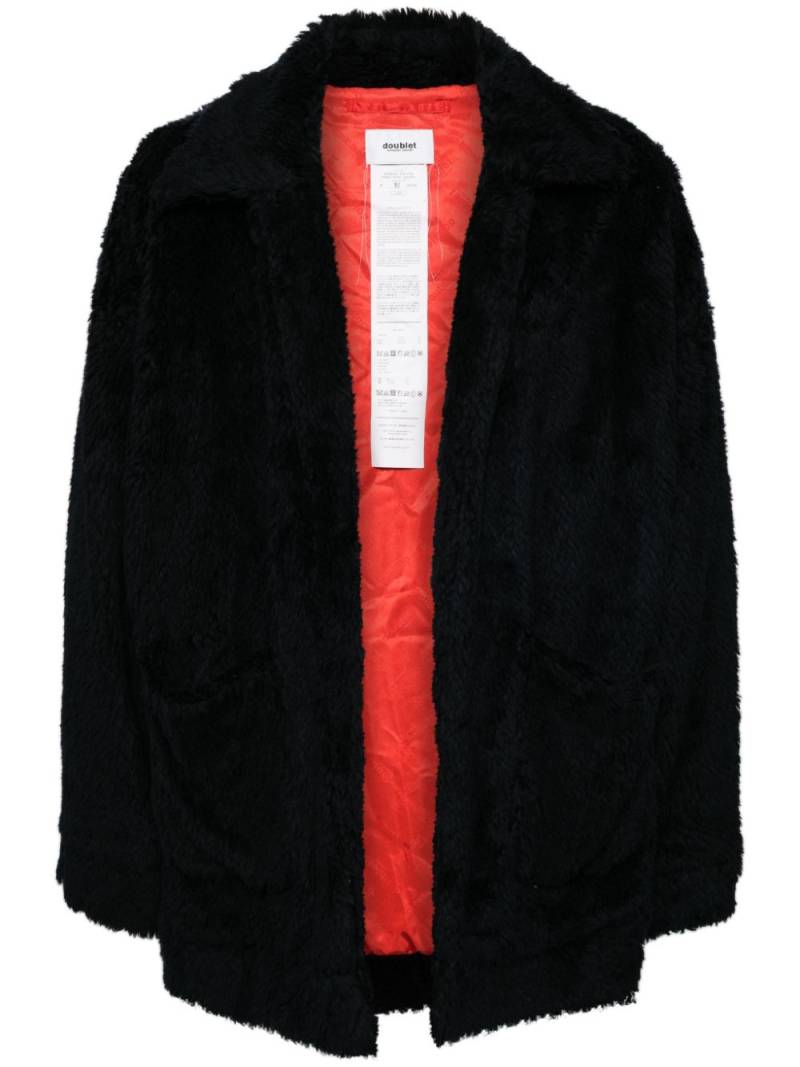 Doublet hand-painted faux-fur jacket - Black von Doublet