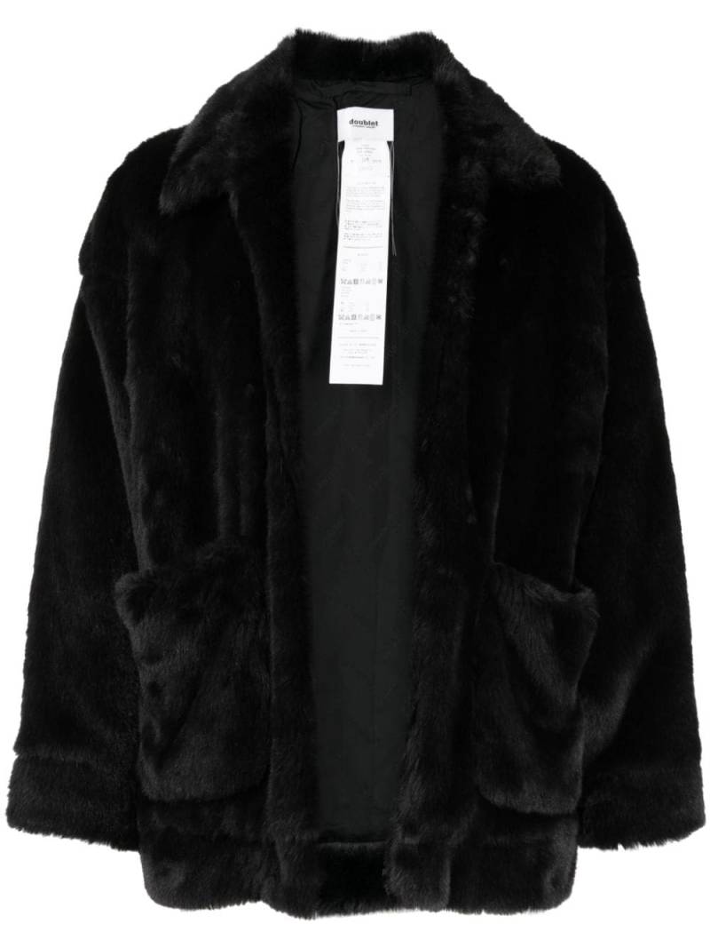 Doublet panda-motif faux-fur jacket - Black von Doublet