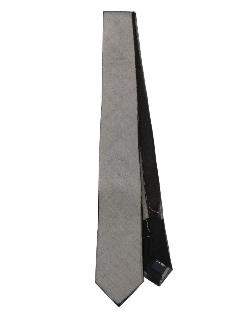 Doublet pointed-tip silk tie - Black von Doublet