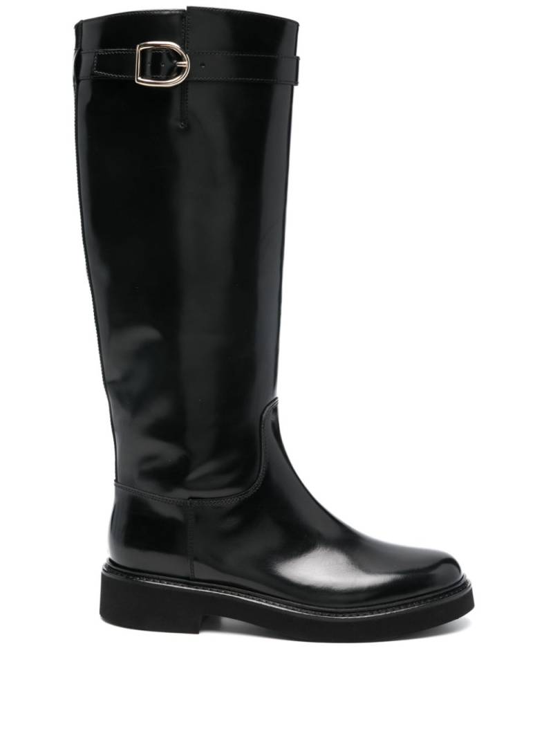 Doucal's buckle-detailed leather boots - Black von Doucal's