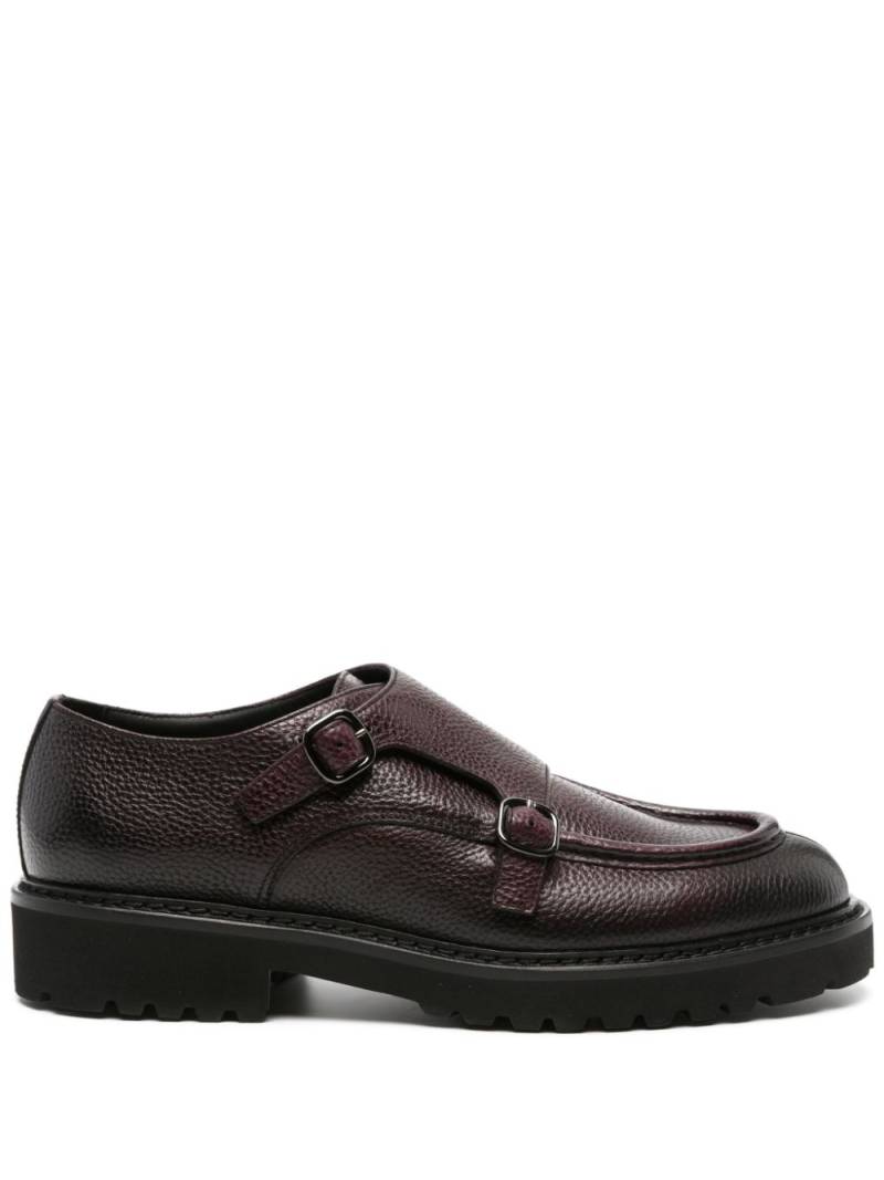 Doucal's buckle-fastening leather monk shoes - Purple von Doucal's