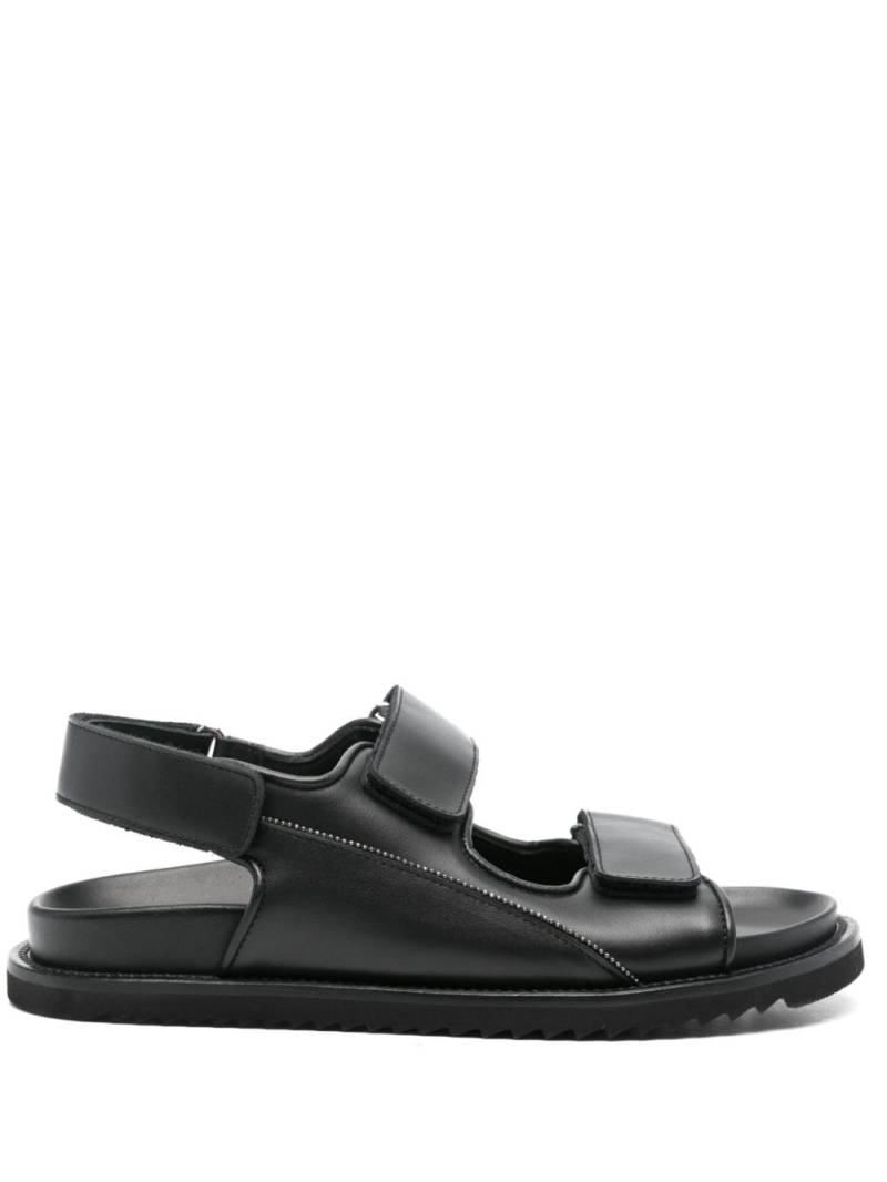 Doucal's double-strap leather sandals - Black von Doucal's