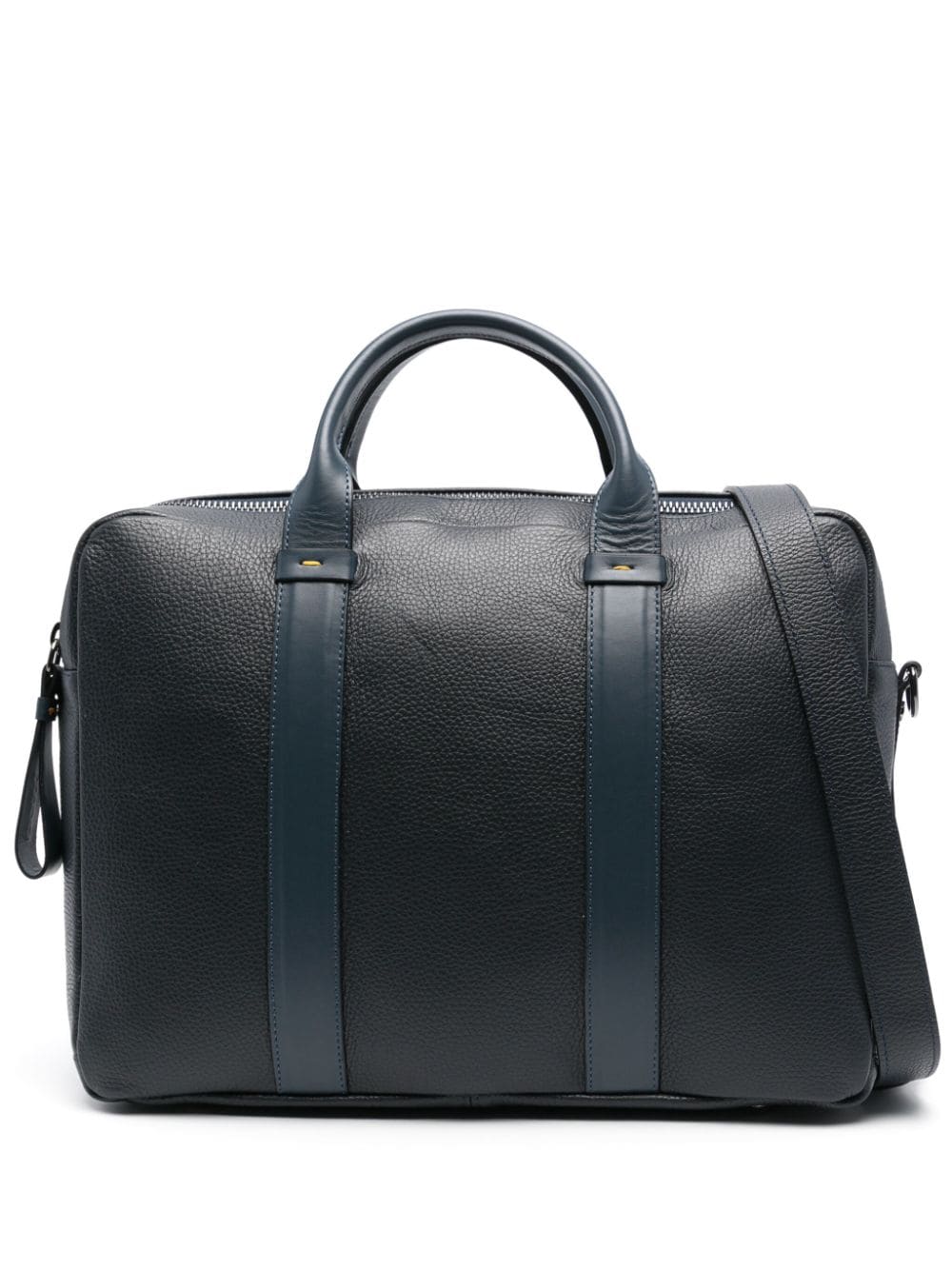 Doucal's grained leather briefcase - Blue von Doucal's