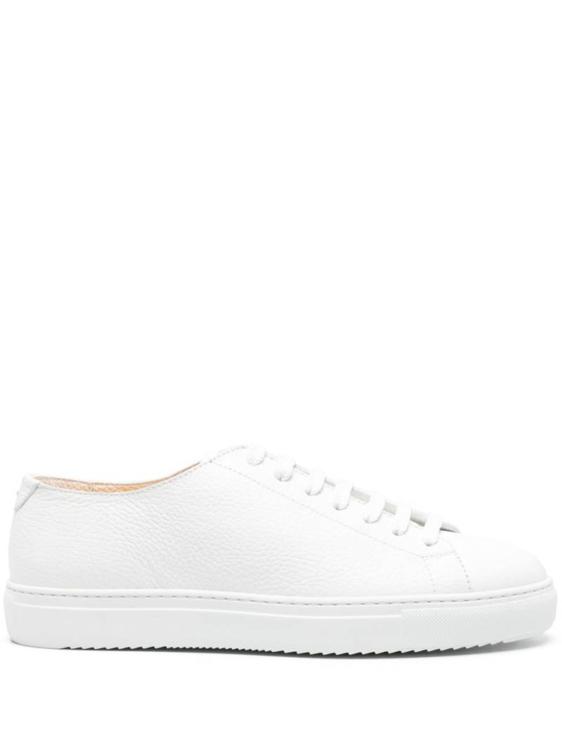 Doucal's grained leather lace-up sneakers - White von Doucal's